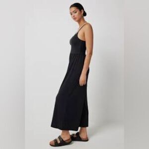 Dark Olive Tencel Jersey Wide Leg Jumpsuit sz 3XL Women's Sleeveless No tag